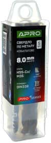 Сверло Apro спиральное по металлу ProSeries 830725 8 мм