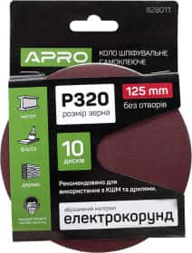 Круг шлифовальный Apro 828011 P320 по металлу и дереву