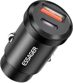 USB зарядка в авто Essager ECCPQ-SR01-P