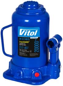 Домкрат Vitol пляшковий гідравлічний 20 т IH-317407D