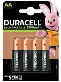 Акумуляторна батарейка Duracell Rechargeable 5000394057043 2500 mAh 4 шт