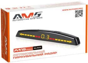 Парктроник AMS A419 Video с черными датчиками 4 шт.