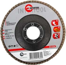 Круг пелюстковий Intertool BT-0106 K60 115 мм