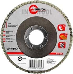 Круг пелюстковий Intertool BT-0108 K80 115 мм