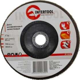 Круг пелюстковий Intertool BT-0230 K100 180 мм