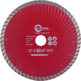 Круг отрезной Intertool Turbo CT-2009 180 мм
