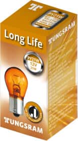 Автолампа Tungsram Miniature Long Life PY21W BAU15s 21 W оранжевая 1056L