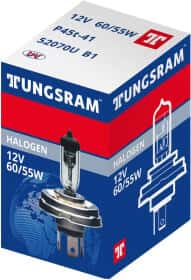 Автолампа Tungsram Standart H4 P45t 55 W 60 W прозора 52070U
