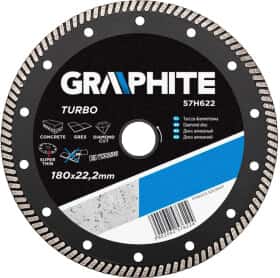 Круг отрезной Graphite Turbo 57H622 180 мм