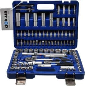 Набір торцевих головок та компонентів Стандарт STM-0108-6 1/2", 3/8", 1/4", 5/16" (108 пр.)