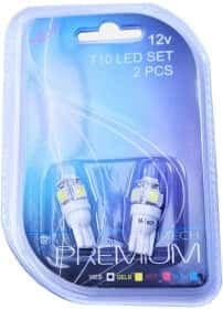 Автолампа M-TECH Premium W5W W2,1x9,5d 1,2 W LB054W