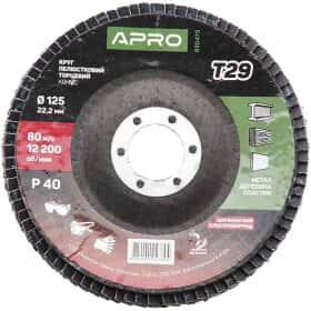 Круг пелюстковий Apro 830473 P40 125 мм
