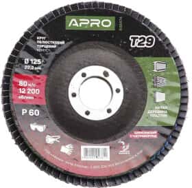 Круг пелюстковий Apro 830474 P60 125 мм