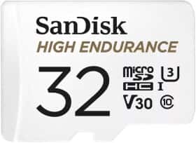Карта памяти SanDisk High Endurance microSDHC 32 ГБ с SD-адаптером