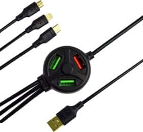 Кабель 3 в 1 XoKo USB - Apple Lightning - type-C - Micro USB SC-3000BK 1,2 м