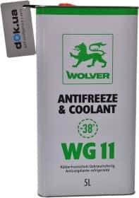 Готовый антифриз Wolver Antifreeze & Coolant WG11 G11 зеленый -38 °C
