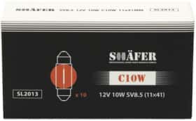 Автолампа Shafer C10W SV8,5 10 W прозора SL2013