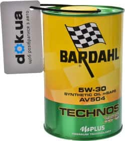Моторное масло Bardahl Technos XFS AV504 C60 5W-30 синтетическое