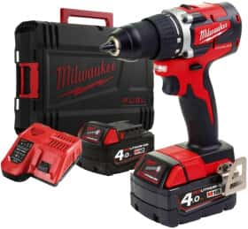 Шуруповерт Milwaukee аккумуляторный M18 CBLDD-402C (2 аккумулятора + ЗУ + чехол)