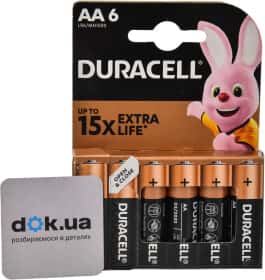 Батарейка Duracell 6409642 AA (пальчикова) 1,5 V 6 шт
