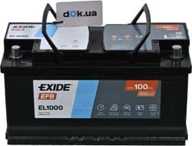 Аккумулятор Exide 6 CT-100-R EFB EL1000