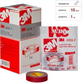 Двухсторонний скотч 3M 6008 F 00000042409 акриловая 10 мм x 1 м