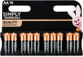 Батарейка Duracell Simply LR6MN15007 AA (пальчиковая) 1,5 V 10 шт