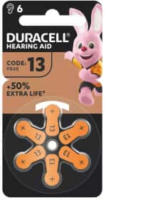 Батарейка Duracell Hearing Aid 6425673 13 1,45 V 6 шт