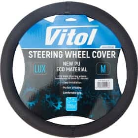 Чохол на кермо Vitol VLOD-2672P GY поліуретан колір сірий