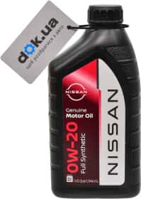 Моторна олива Nissan Genuine Motor Oil 0W-20 синтетична