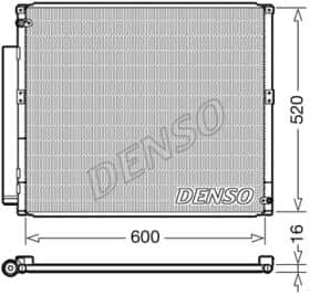 Радиатор кондиционера Denso dcn50051