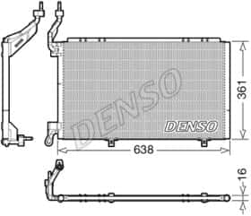 Радиатор кондиционера Denso dcn10039