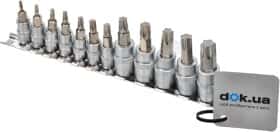 Набор торцевых головок Yato YT-04331 1/4", 3/8" (12 пр.)