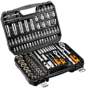 Набір торцевих головок та компонентів Neo Tools 08-910 1/2", 1/4" (111 пр.)
