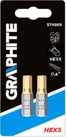Набор бит Graphite 57H969 2 шт.