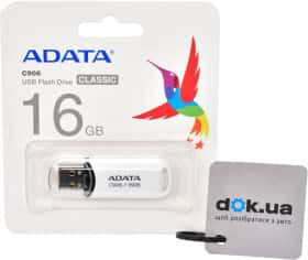 Флешка Adata C906 White 16 ГБ