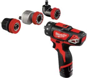 Шуруповерт Milwaukee аккумуляторный M12 BDDXKIT-202C (2 аккумулятора + ЗУ + насадки + чехол)