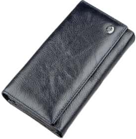 Клатч ST Leather 18880 без логотипа авто колір сіро-синій