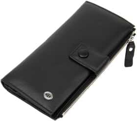Клатч ST Leather 19373 без логотипа авто колір чорний