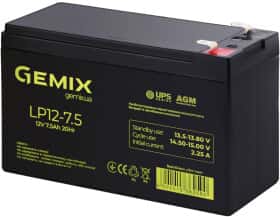 Акумулятор для ДБЖ Gemix LP LP12-7.5 00320027 7.5 Аг 12 В