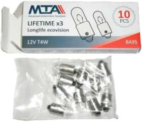 Автолампа MTA T4W BA9s 4 W прозора 82149MC1