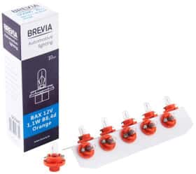 Автолампа Brevia BAX B8,4d 1,1 W прозора 12334C-10PCS