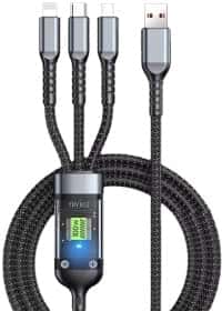 Кабель 3 в 1 XoKo USB - Apple Lightning - type-C - Micro USB SC-3100 1,2 м