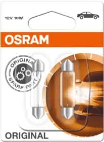 Автолампа Osram Original C5W SV8,5-8 10 W белая 6411-2BL
