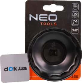 Ключ для зняття оливних фільтрів Neo Tools 11-365 74 мм