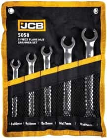 Набор ключей разрезных JCB JCB-5058 8х10-18х19 мм 5 шт
