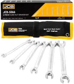 Набор ключей разрезных JCB JCB-5066 8х10-18х19 мм 6 шт