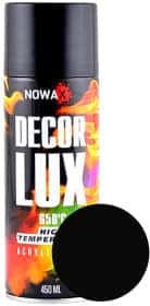 Аэрозольная краска Nowax Decor Lux черная RAL 9005 термостойкая 450 мл