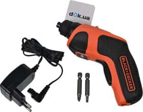 Электроотвертка BLACK+DECKER CS3651LC (ЗУ + биты)