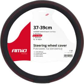 Чехол на руль Amio SWC-01 текстиль цвет черный с красной нитью Чехол на руль Amio SWC-01 текстиль цвет черный с красной нитью